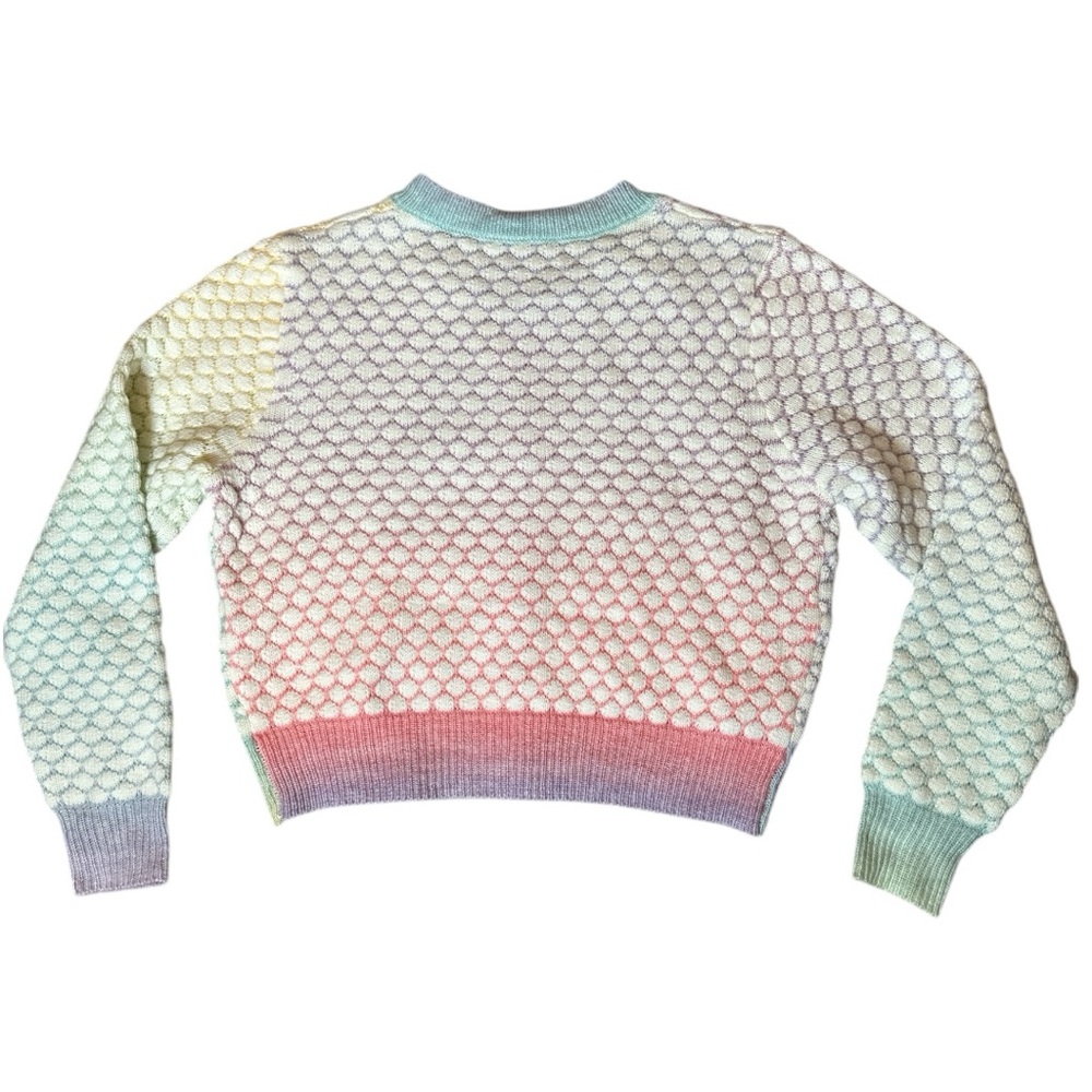 Multicolor Button-Up Women's Sweater - Picture 5 of 8
